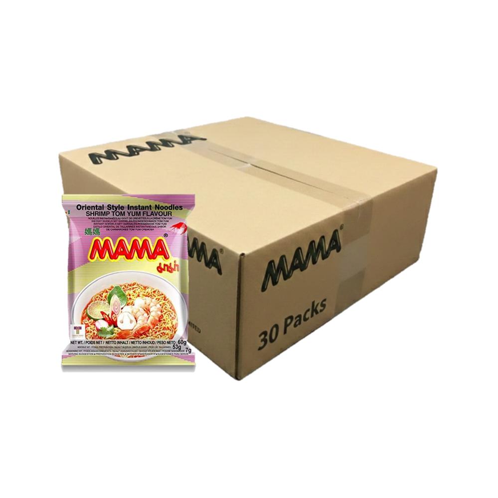Mama Instant Noodles Shrimp Tom Yum Flavour Case 30x60g – HelloAsia!