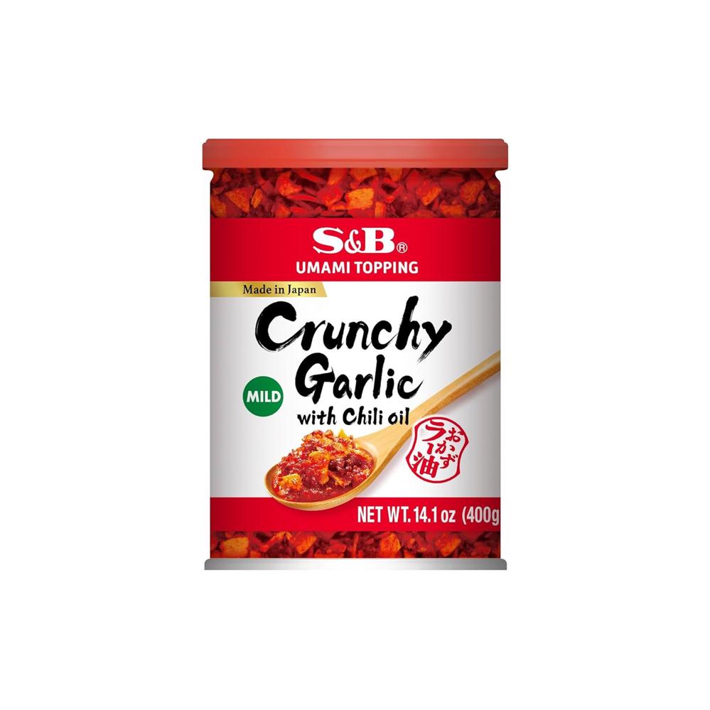 S&B Umami Topping Crunchy Garlic with Chili Oil 400g