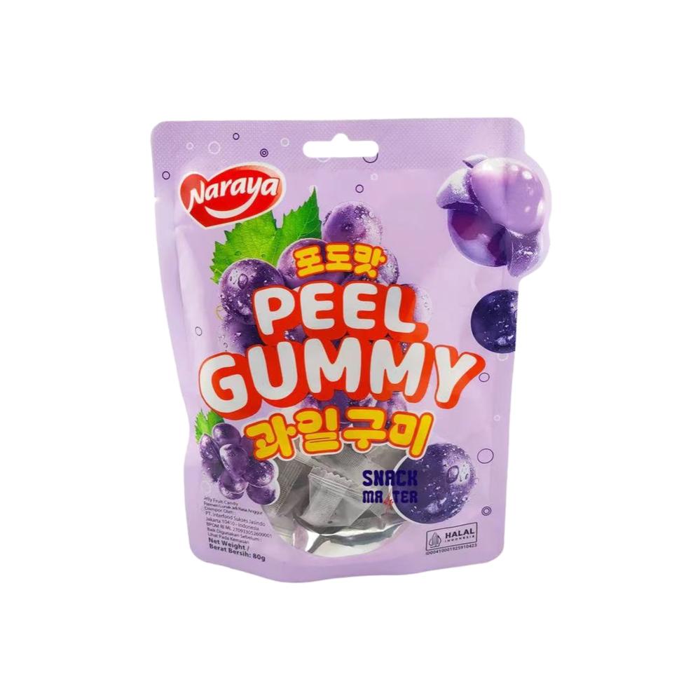 Naraya Peel Gummy (Grape) 80g
