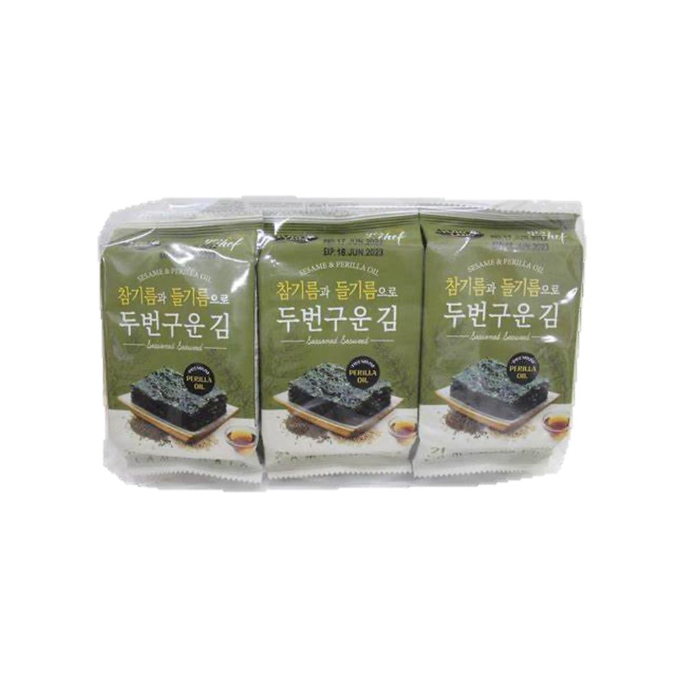 Yeschef Roasted Seaweed (Sesame & Perilla Oil) 6x4g