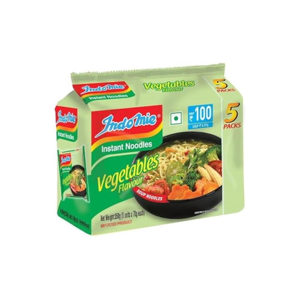 Indomie Instant Noodles Vegetables Flavour Multi-Pack 5x70g
