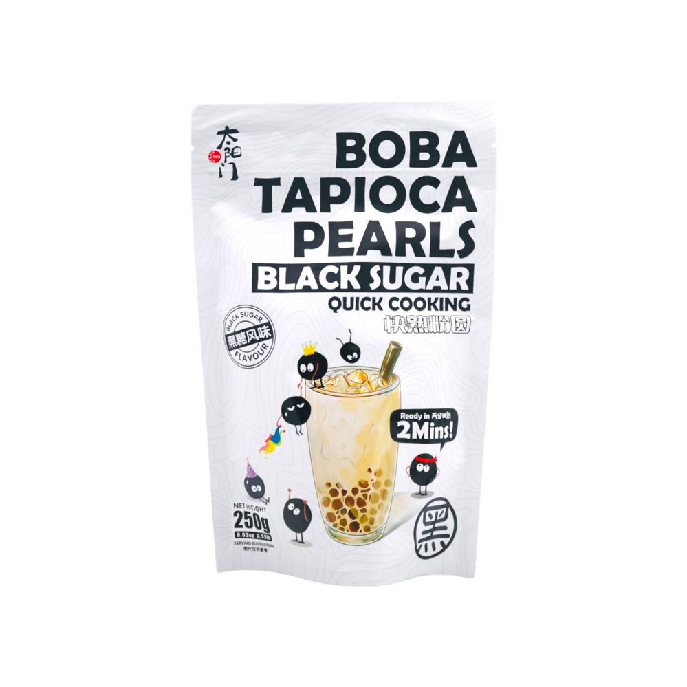 TYM Quick Cooking Boba Tapioca Pearls (Black Sugar) 250g