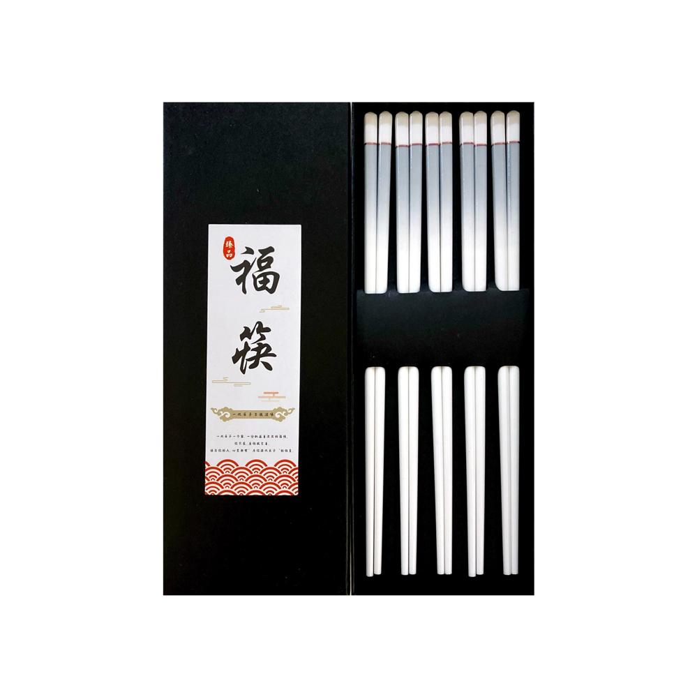 Hybrid Material Chopsticks 5-Pair Gift Set - Style 01