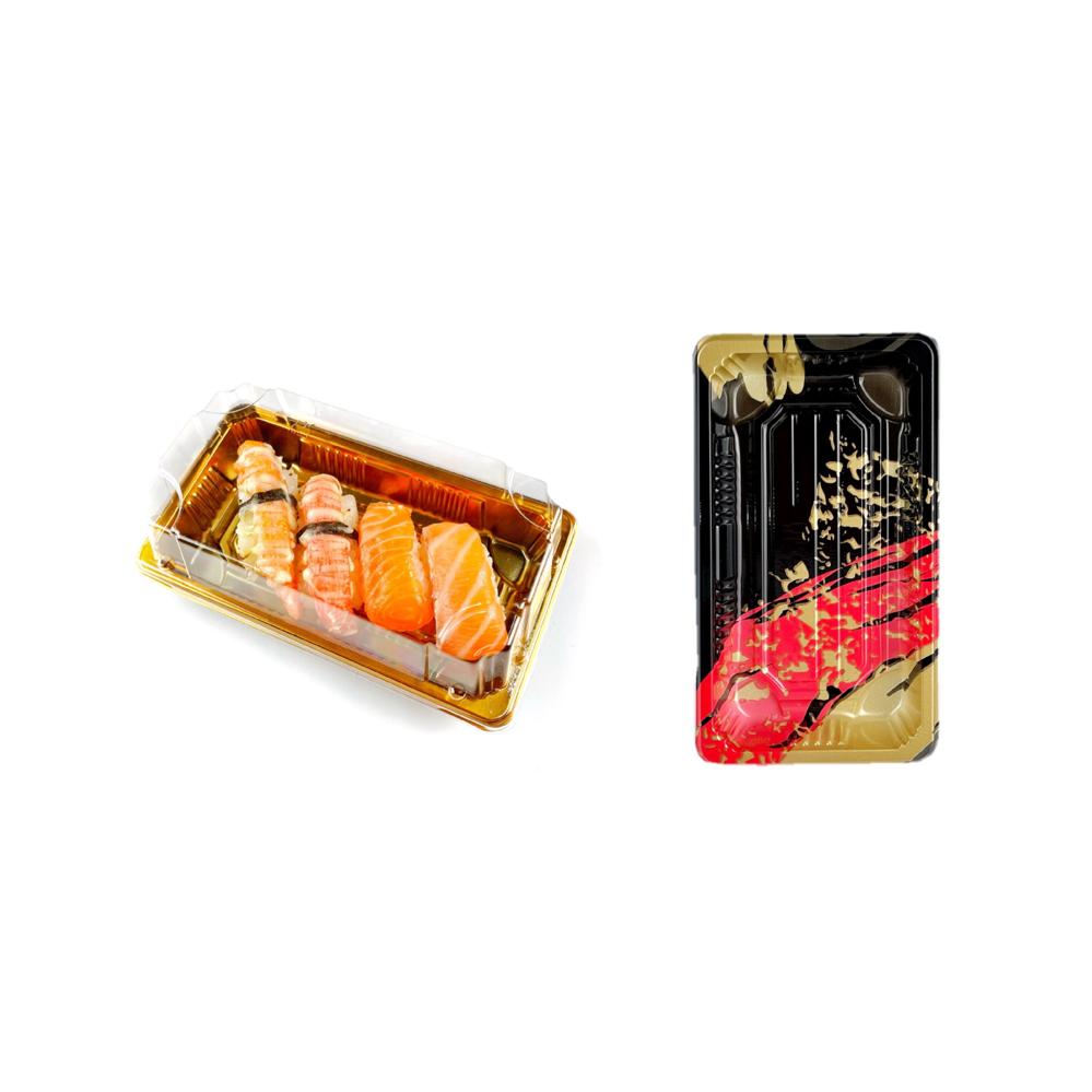 Sushi Tray with Lid SZ-01 160x90x50mm 50pcs