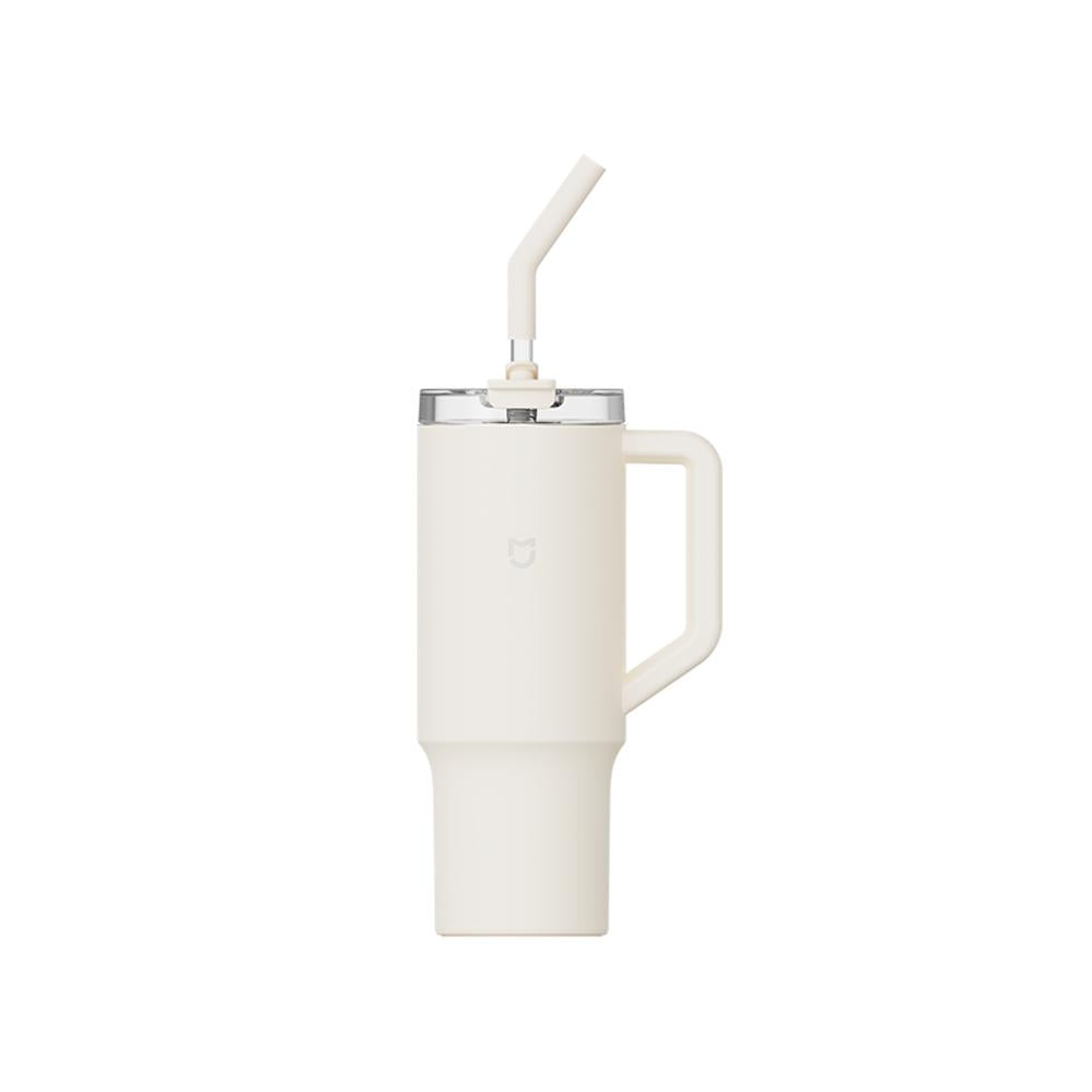 Xiaomi Mijia Portable Stainless Steel Thermos Cup with Straw 1L - Almond White