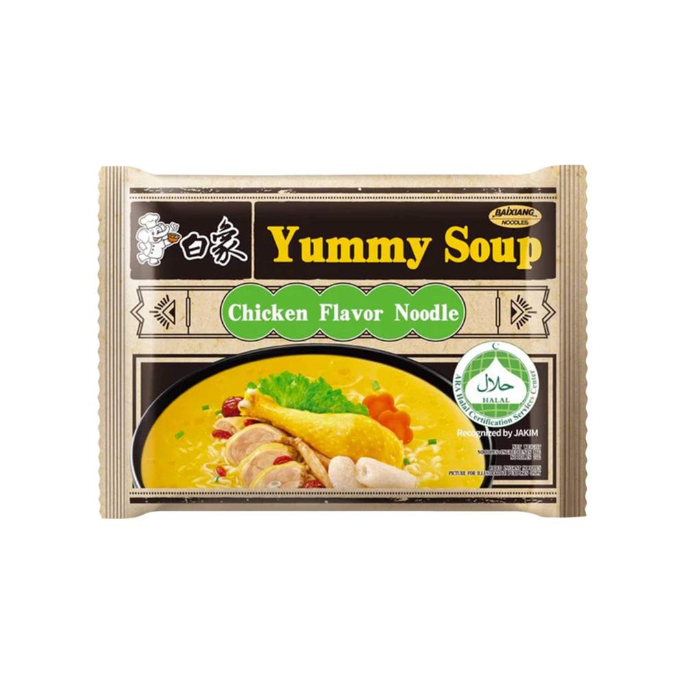 Baixiang Yummy Soup Instant Noodles (Chicken) 96g