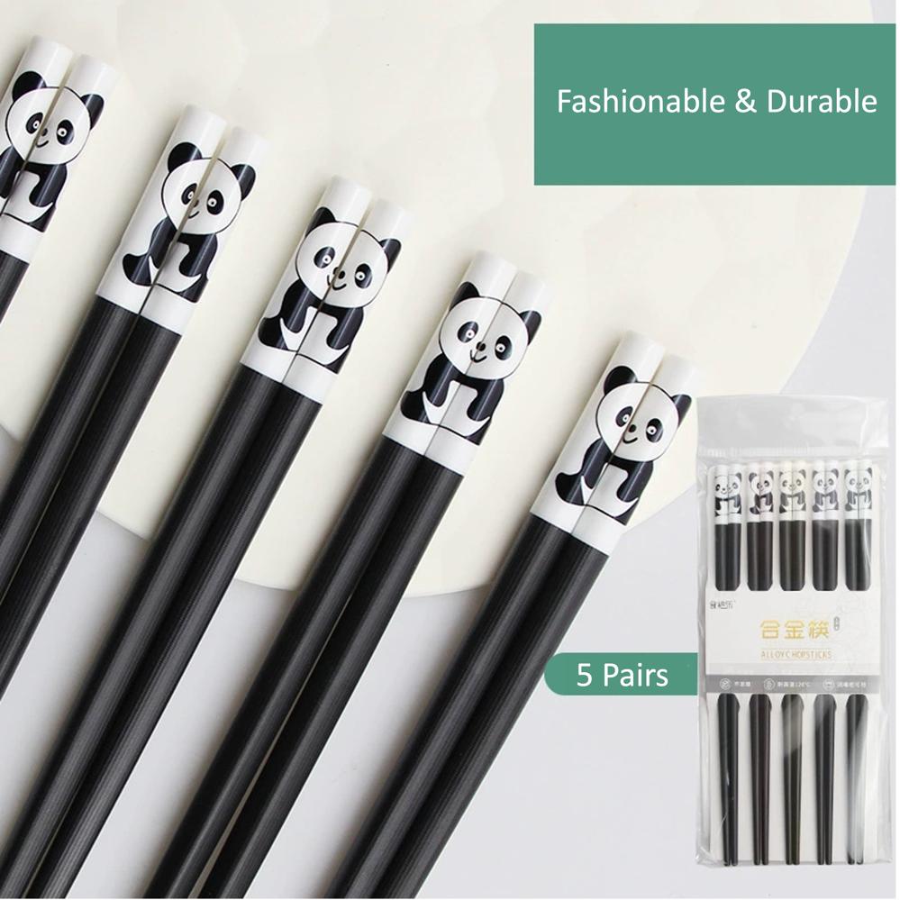 Hybrid Material Chopstick Set (5 Pairs) - Style 04
