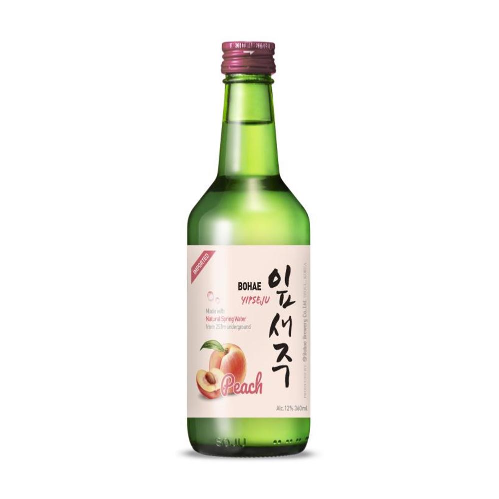 Bohae Yipseju Soju (Peach) 12% Alc. 360ml