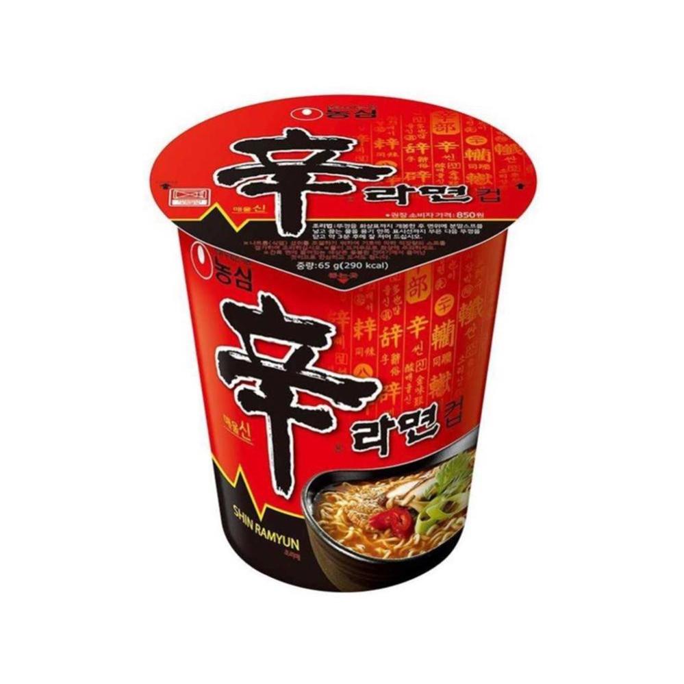 Nongshim Shin Ramyun Cup Noodle Soup (Vegan) 68g
