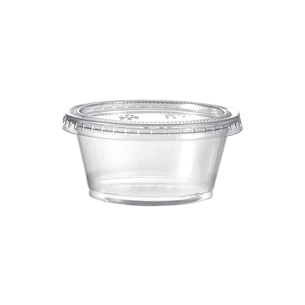 Plastic Sauce Cup with Lid 35ml 100pcs