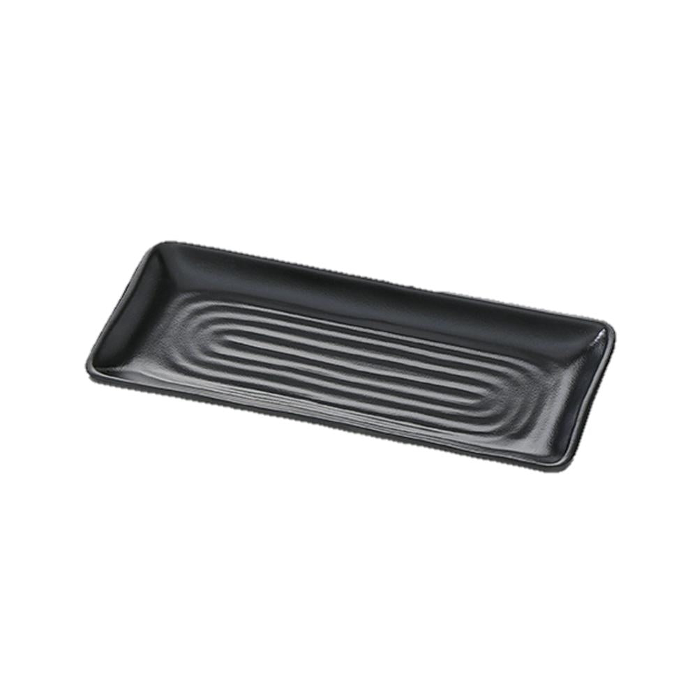 Melamine Rectangular Plate 8.5" (Black)