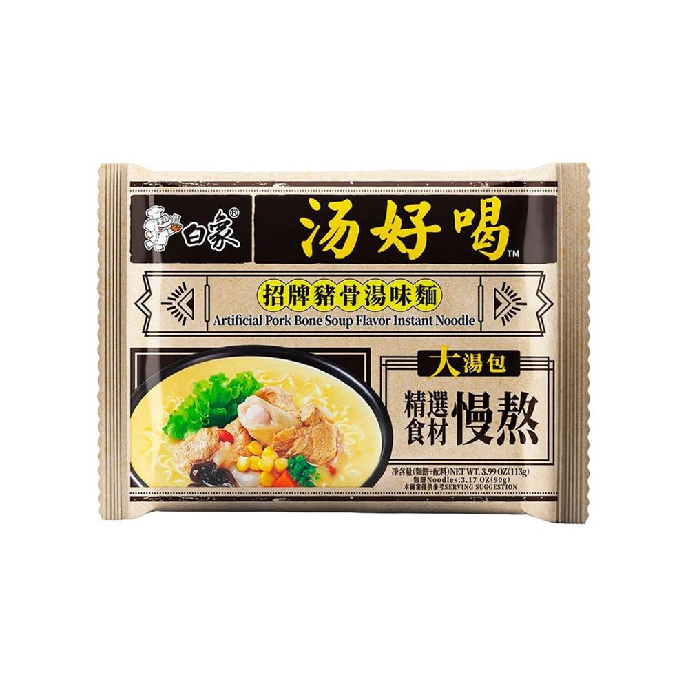 Baixiang Yummy Soup Instant Noodles (Pork Bone Tonkotsu) 113g
