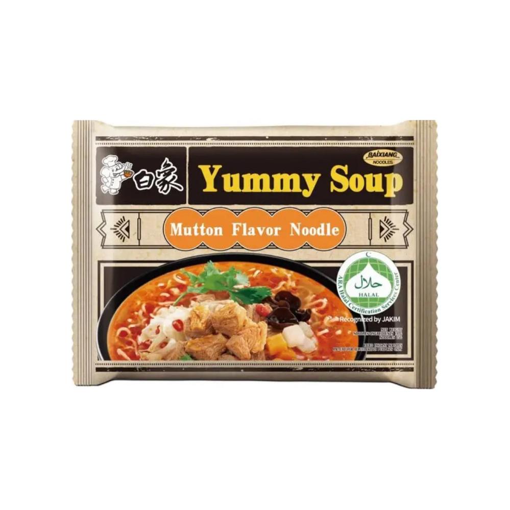 Baixiang Yummy Soup Instant Noodles (Mutton) 103g