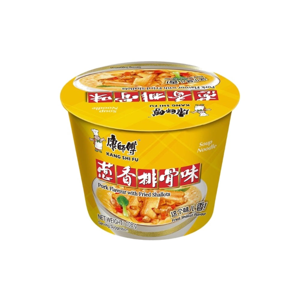 Master Kong Instant Bowl Noodles (Pork Flavour With Fried Shallots) 108g