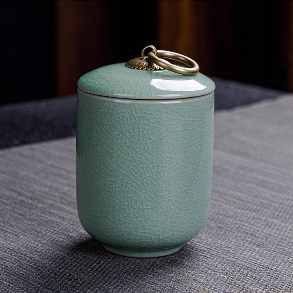 Retro Porcelain Tea Leaf Storage Jar 150ml