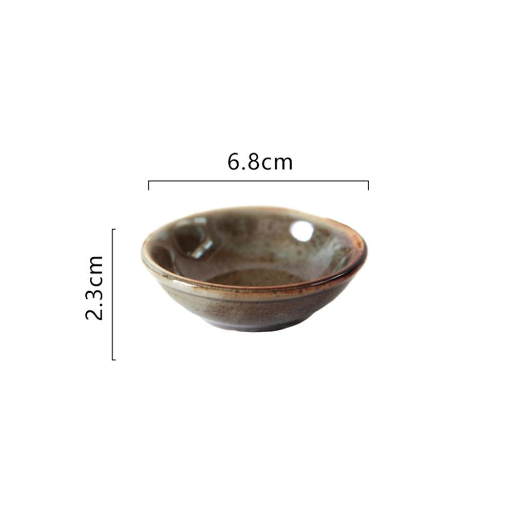Retro Ceramic Sauce Dish (6.8cm) - Style 02