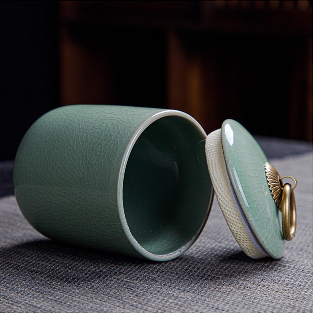 Retro Porcelain Tea Leaf Storage Jar 150ml