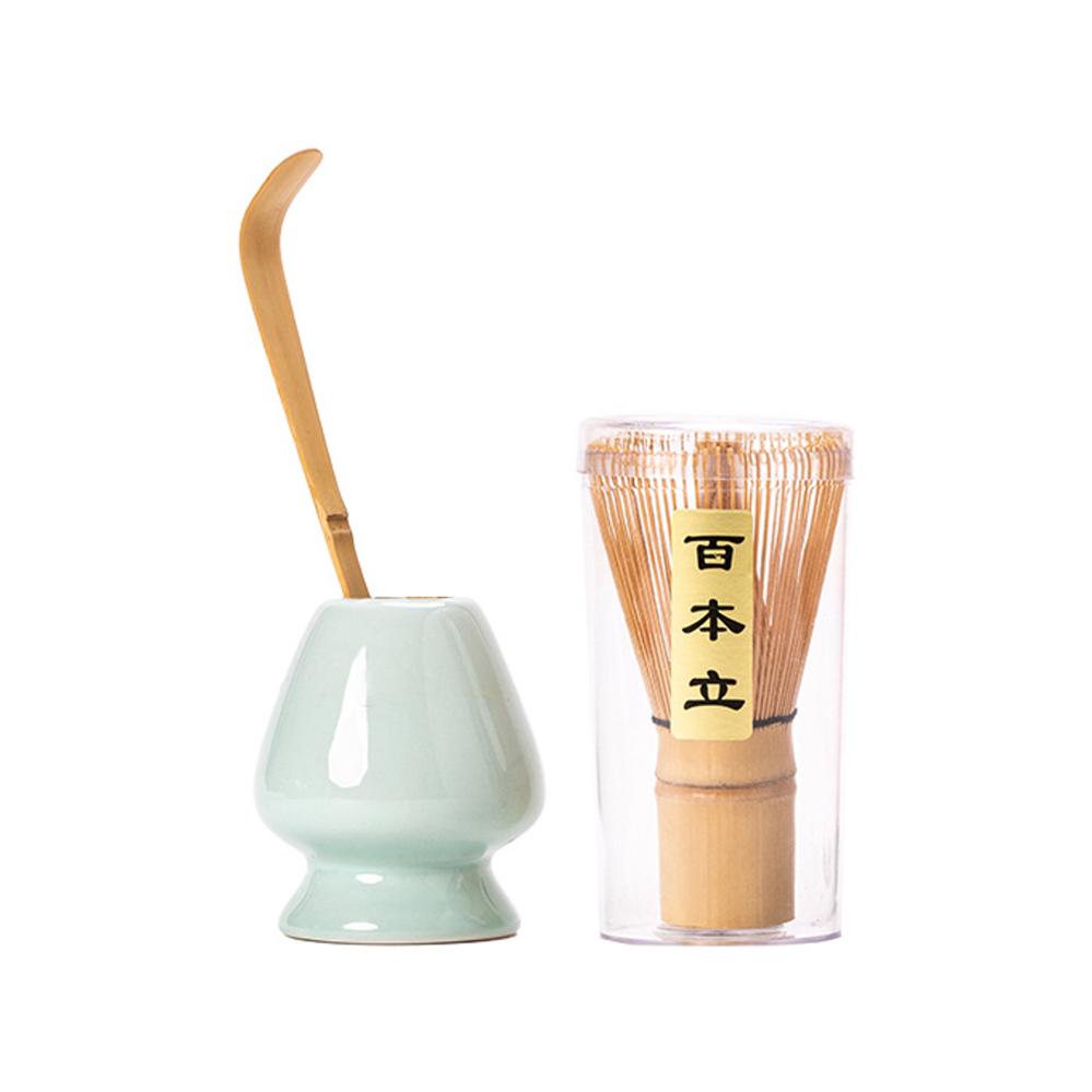 Matcha Tea Set (Bamboo Whisk & Scoop & Whisk Stand)