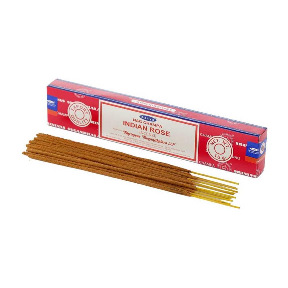 Satya Nag Champa Indian Rose Incense Sticks 15g