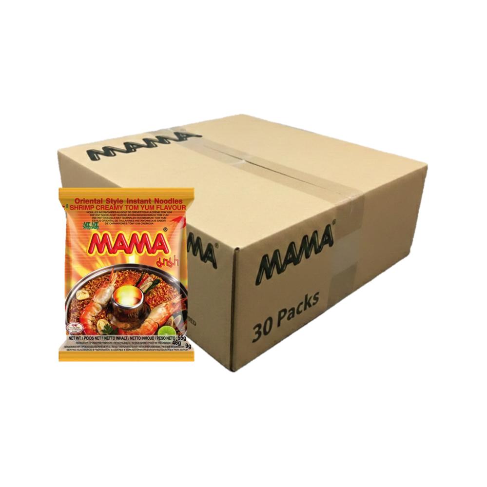 Mama Instant Noodles Shrimp Creamy Tom Yom Flavour Case 30x55g