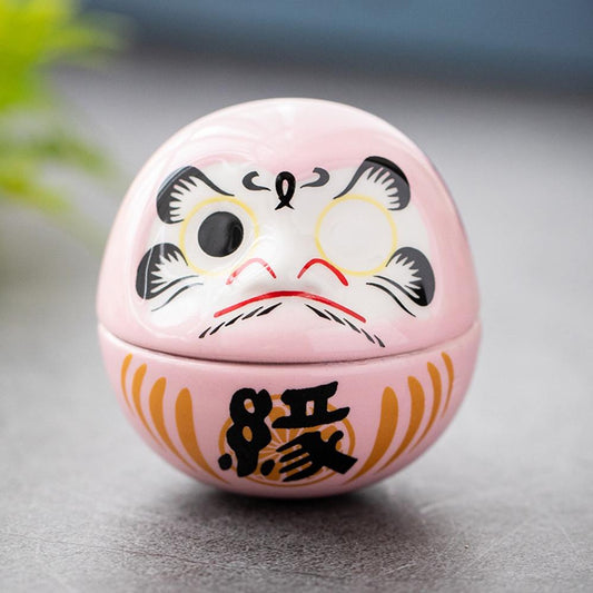 Ceramic Daruma Doll Ornament 6cm - Style 01