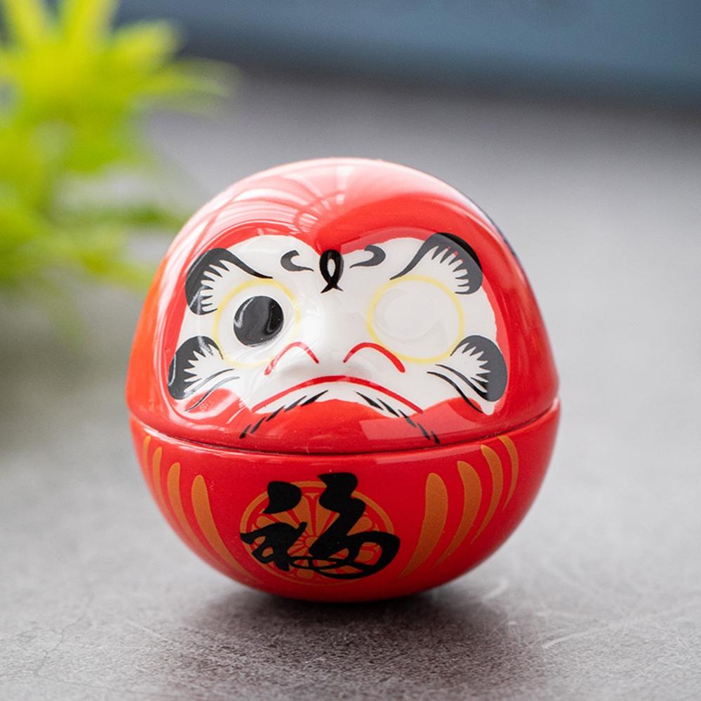 Ceramic Daruma Doll Ornament 6cm - Style 03