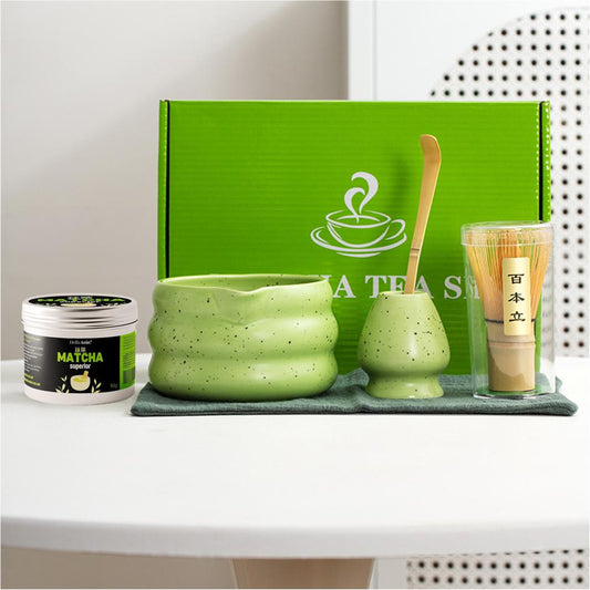 Matcha Tea Set with Superior Grade Matcha Powder - Style 04