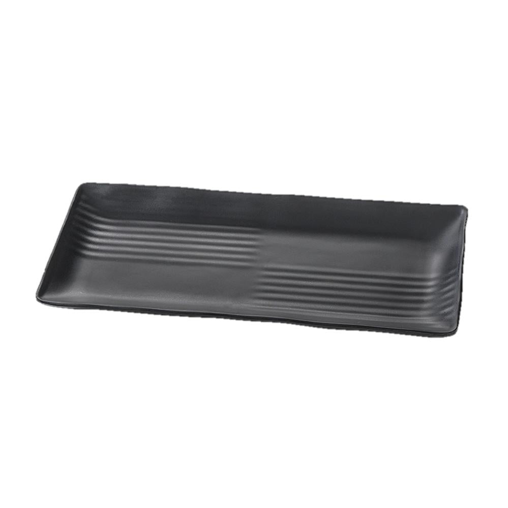 Melamine Rectangular Plate 13" (Black)