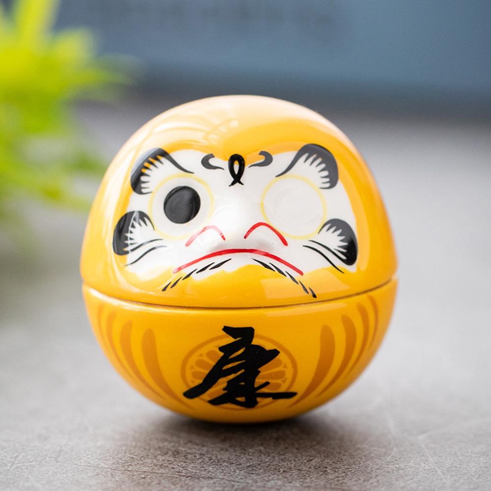 Ceramic Daruma Doll Ornament 6cm - Style 04