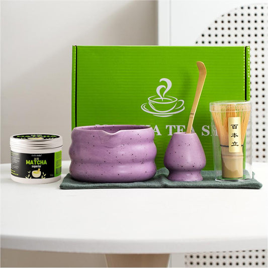 Matcha Tea Set with Superior Grade Matcha Powder - Style 02