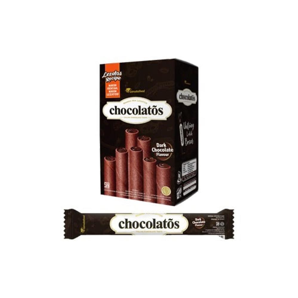 Garudafood Chocolatos Wafer Stick (Dark Chocolate) 24 Pcs