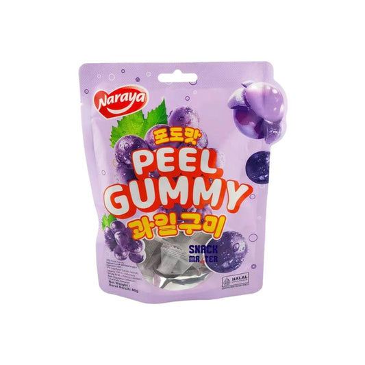Naraya Peel Gummy (Grape) 80g