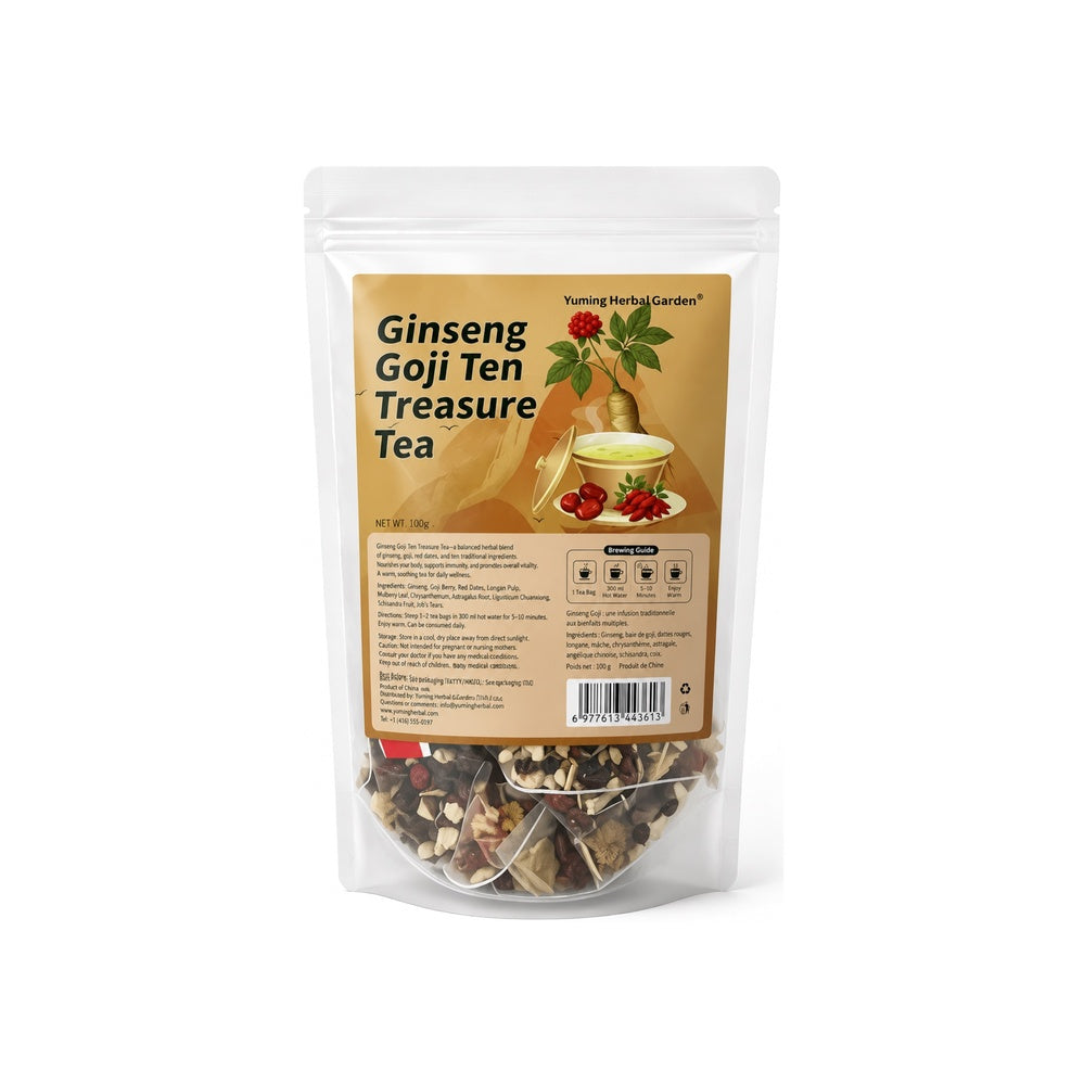 Yuming Herbal Garden Ginseng Goji Ten Treasure Tea 100g