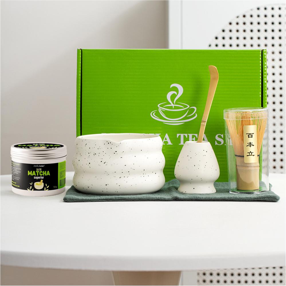 Matcha Tea Set with Superior Grade Matcha Powder - Style 03