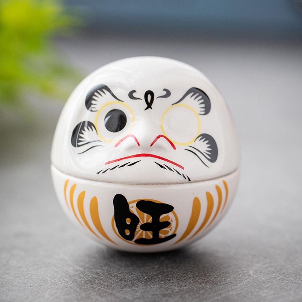 Ceramic Daruma Doll Ornament 6cm - Style 05