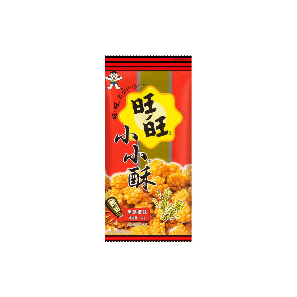 Want Want Rice Pop Mini Crackers (Black Pepper) 60g