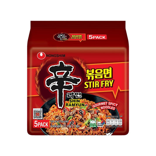 Nongshim Shin Ramyun Stir Fry Multi-Pack 5x131g