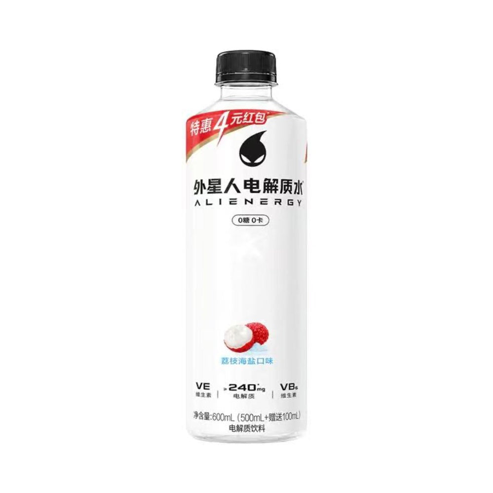 Alienergy Sugar-Free Electrolyte Water (Lychee Sea Salt) 600ml