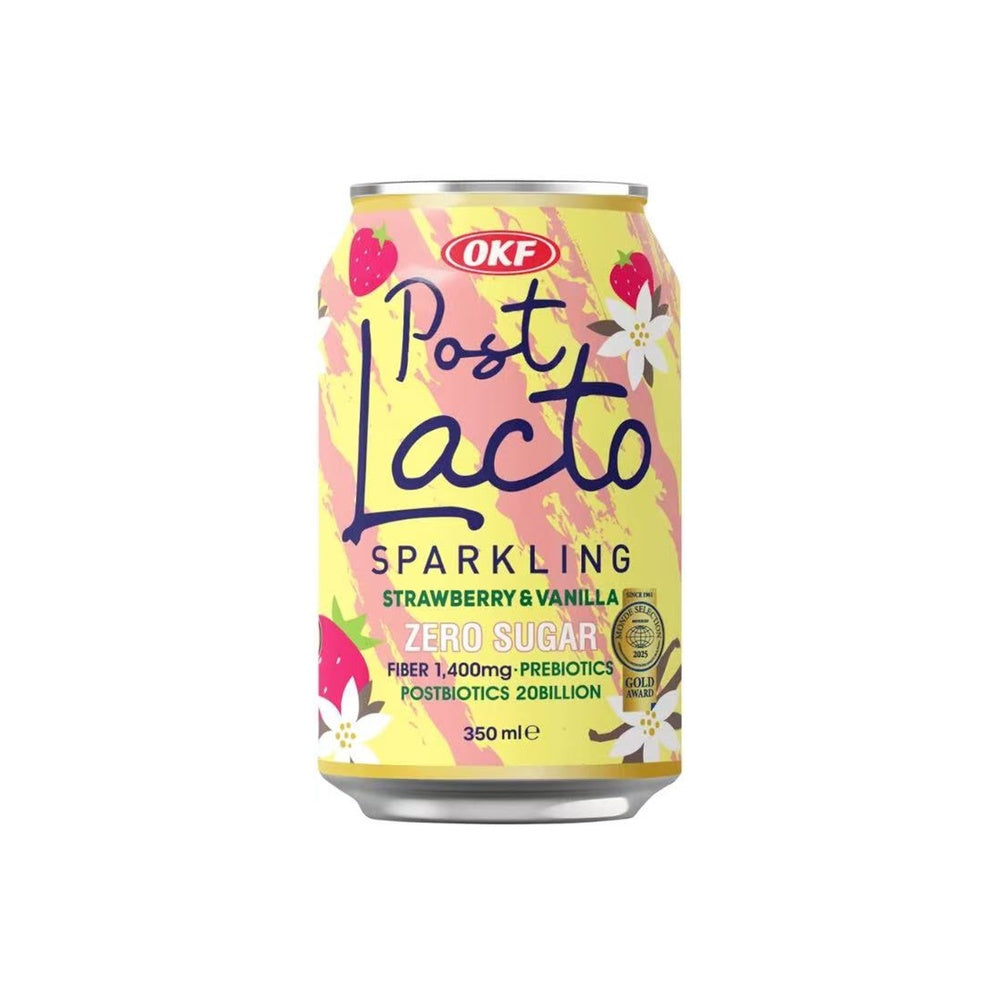 OKF Post Lacto Zero Sugar Sparkling (Strawberry & Vanilla) 350ml