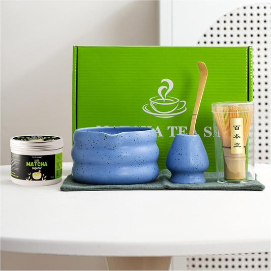 Matcha Tea Set with Superior Grade Matcha Powder - Style 01