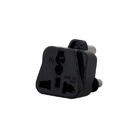 Overseas to South Africa Type M Plug Adapter (Black)