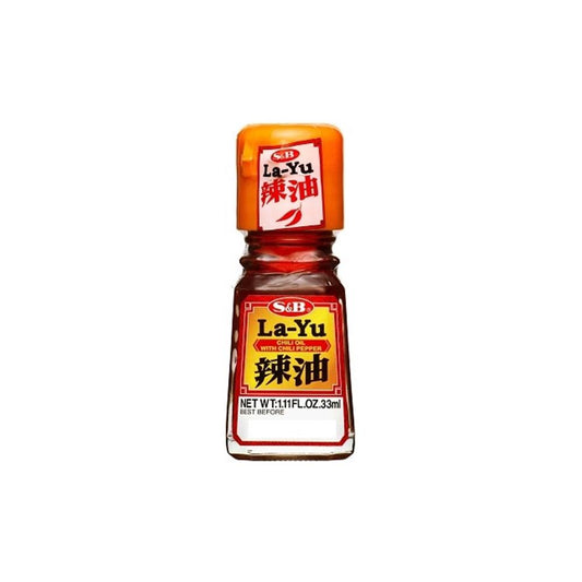 S&B La-Yu Chili Oil with Chili Pepper 33ml