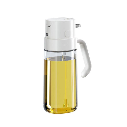 Glass Dual-Function Oil Sprayer & Pourer 550ml - White