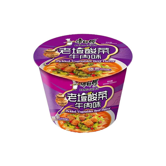 Master Kong Instant Bowl Noodles (Pickled Vegetables Beef Flavour) 122g