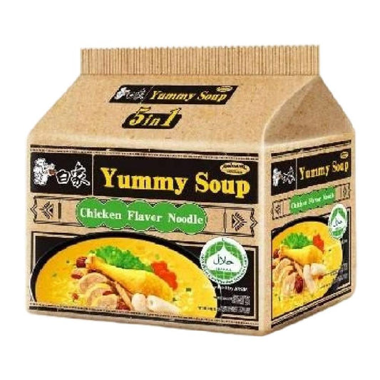 Baixiang Yummy Soup Instant Noodles (Chicken) Multi-Pack 5x96g