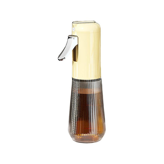 Glass Oil Sprayer Bottle 280ml - Yellow & Silver
