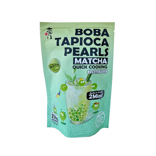 TYM Quick Cooking Boba Tapioca Pearls (Matcha) 250g