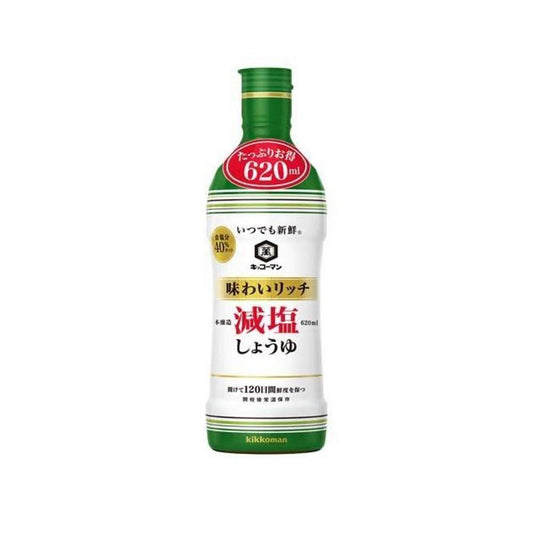 Kikkoman 40% Less Salt Soy Sauce 620ml