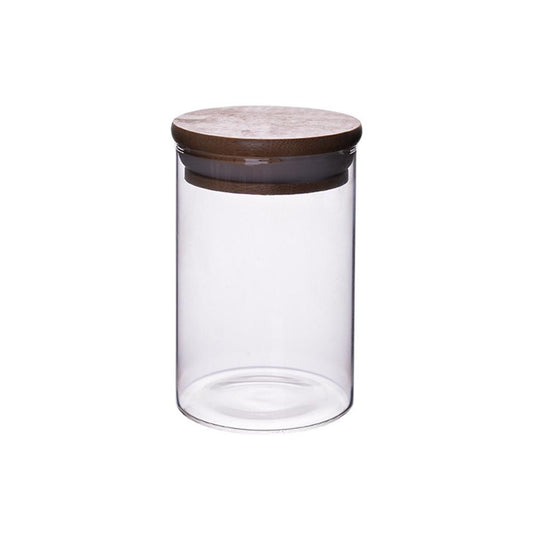 Glass Jar with Bamboo Lid 65x100mm 280ml