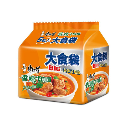 Master Kong Instant Noodles (Hot Beef) Multi-Pack 5x144g